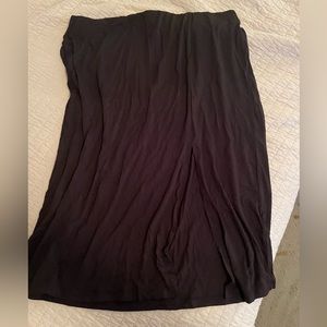 Black skirt with slit cotton NWT